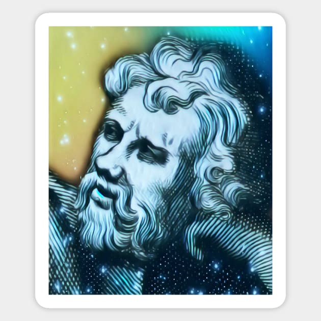 Epictetus Portrait | Epictetus Artwork 6 Sticker by JustLit